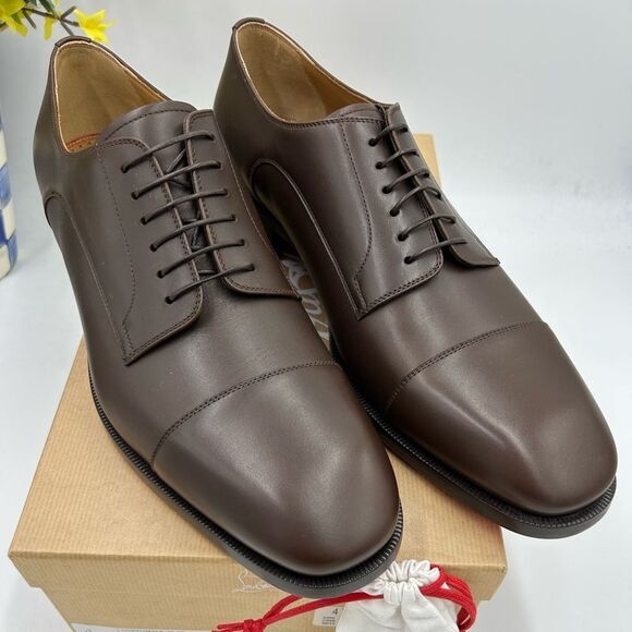 Men's Christian Louboutin, cortomale Leather Oxford's size 46  made in Italy - Picture 1 of 11